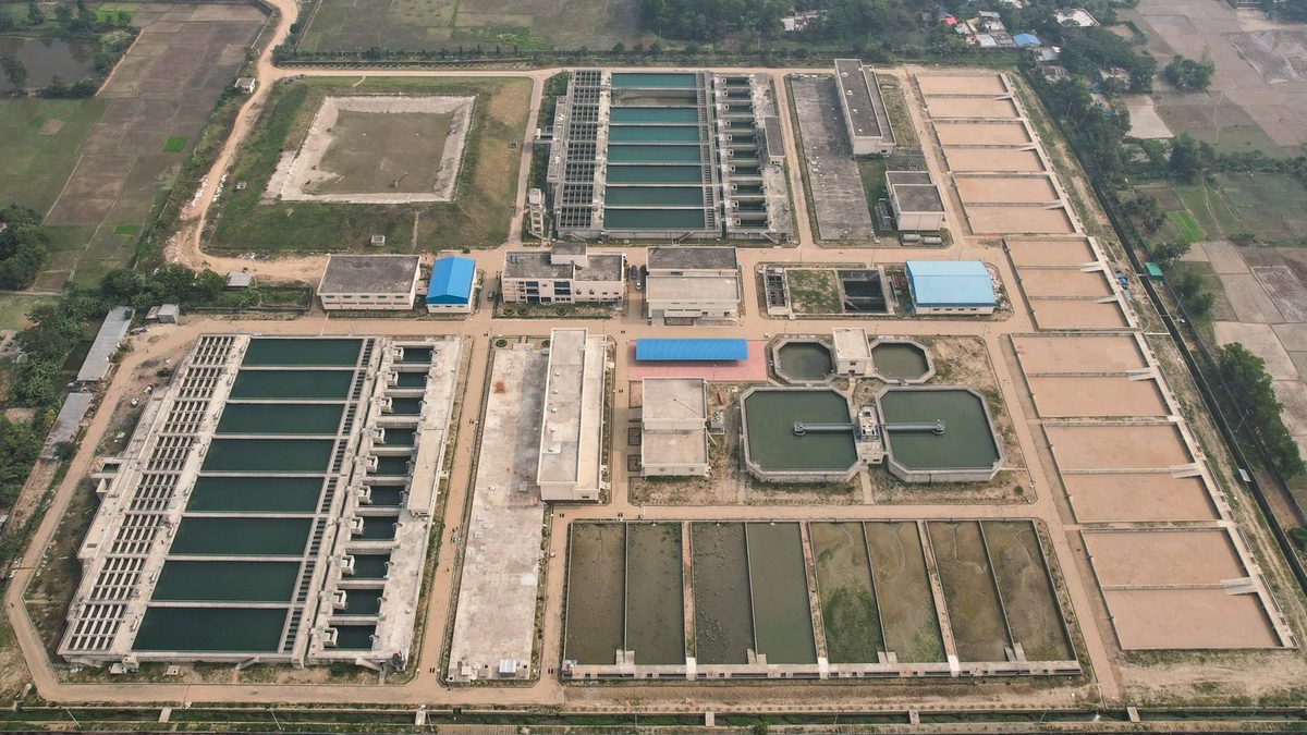 A water treatment plant, an illustrative photo for a story on Headwaters Wire