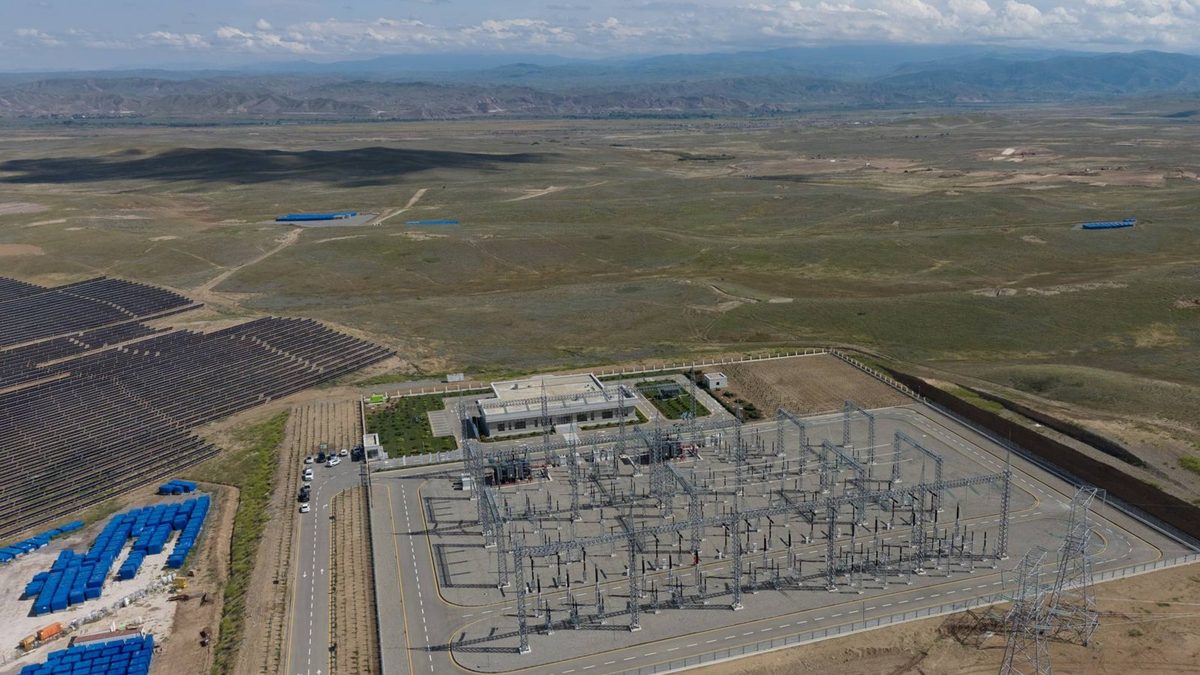 An electrical substation, in an illustrative photo used on Headwaters Wire