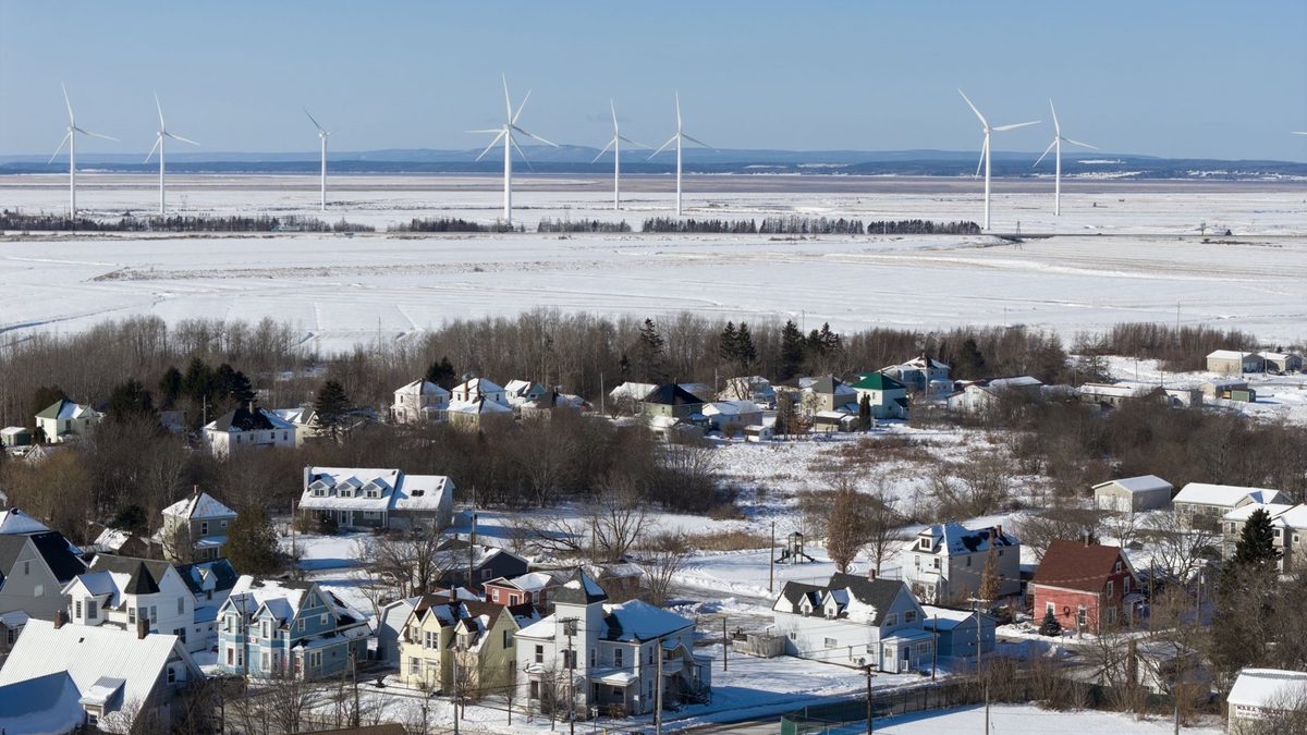 Wind turbines, an illustrative photo for a story on Headwaters Wire