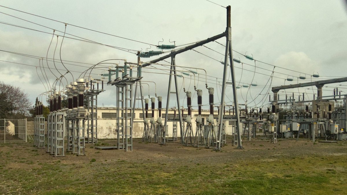 An electrical substation, in an illustrative photo used on Headwaters Wire