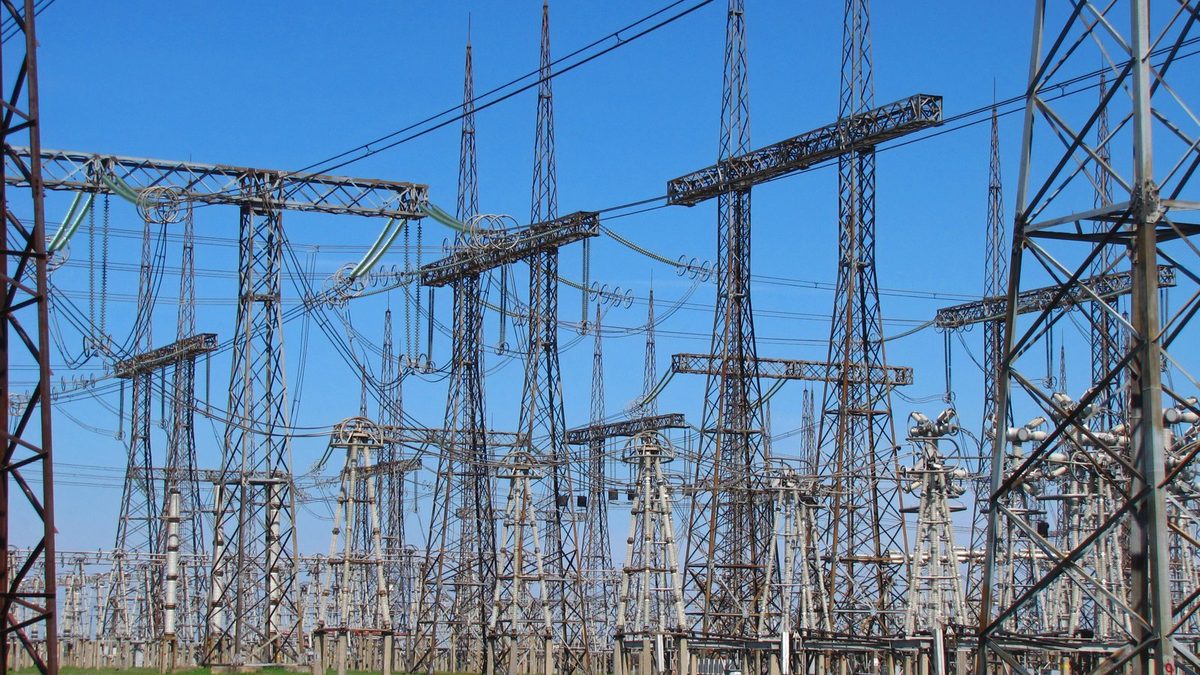 An electrical substation, in an illustrative photo used on Headwaters Wire