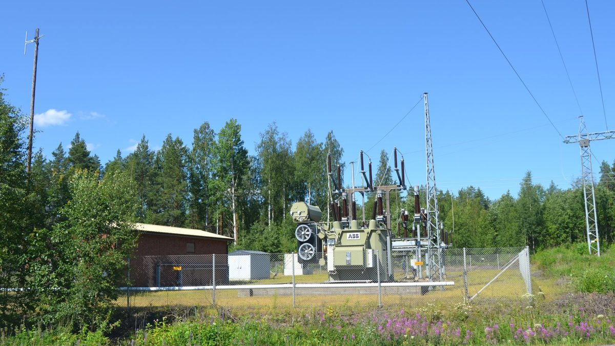 Illustrative photo: an electrical substation